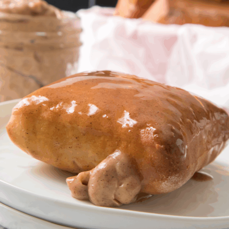 A bowl of creamy, sweet Copycat Texas Roadhouse Butter, ready to spread on warm rolls or cornbread.