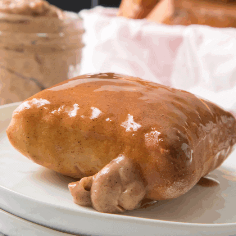 A bowl of sweet, creamy Copycat Texas Roadhouse Butter, ready to spread on warm bread or rolls.