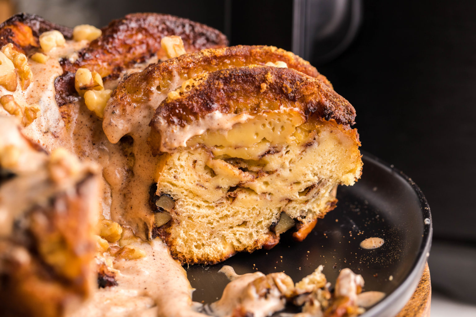 Air Fryer Eggnog Cinnamon Monkey Bread Fork To Spoon