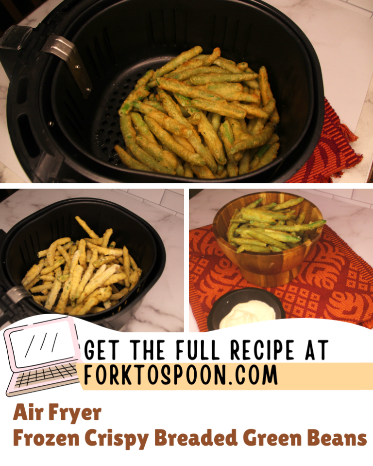 Air Fryer Frozen Crispy Breaded Green Beans Fork To Spoon