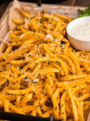 Air Fryer Garlic Parmesan Fries
