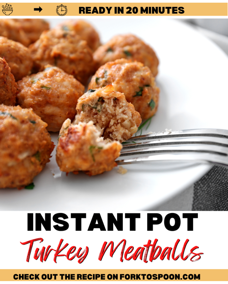 Instant Pot Turkey Meatballs Fork To Spoon