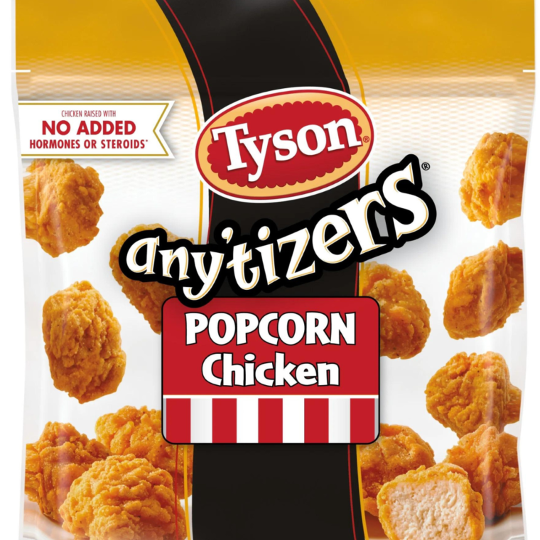 Bag of Tyson Any’tizers Popcorn Chicken in the Air Fryer