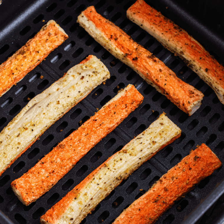 Air Fryer Crab Sticks In Air Fryer Basket