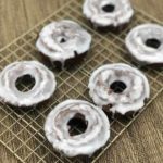 Air Fryer Baked Chocolate Donuts.