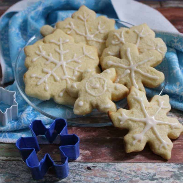 Air Fryer Snowflake Sugar Cookies Fork To Spoon