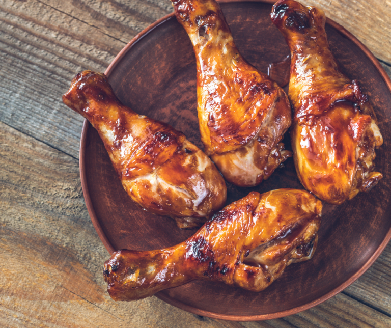 Air Fryer Sticky Honey Soy Chicken Drumsticks Fork To Spoon