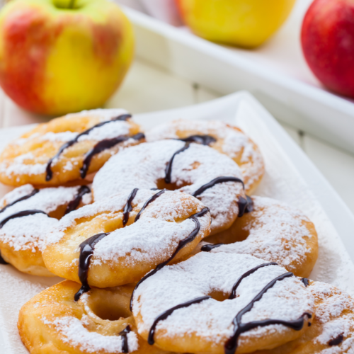 Air Fryer Apple Pancake Dippers Fork To Spoon