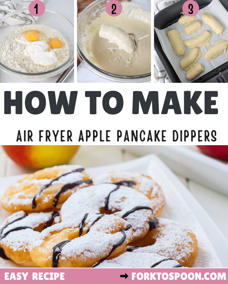 Air Fryer Apple Pancake Dippers