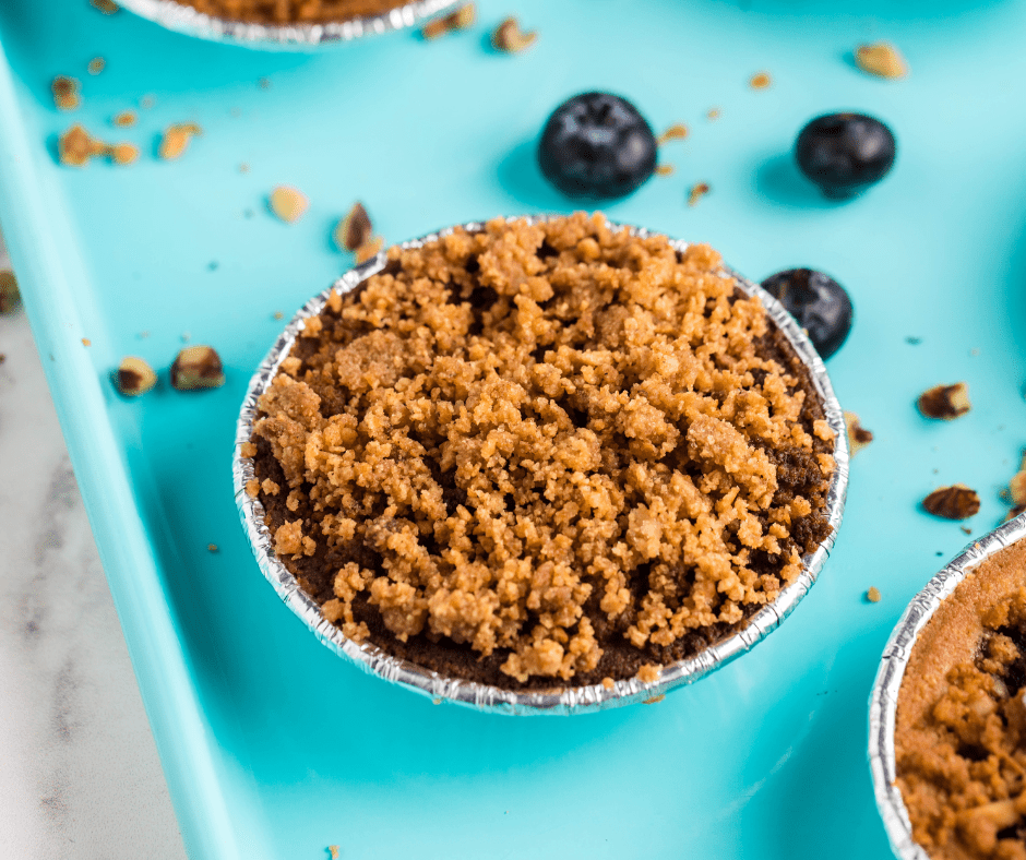 Air Fryer Blueberry Crumb Cake