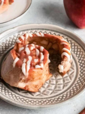 Air Fryer Carmel Apple Cinnamon Rolls