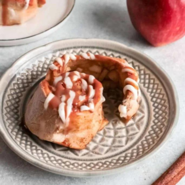 Air Fryer Carmel Apple Cinnamon Rolls