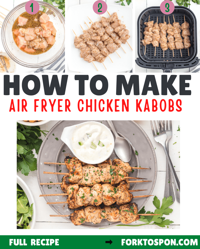 Air Fryer Chicken Kabobs