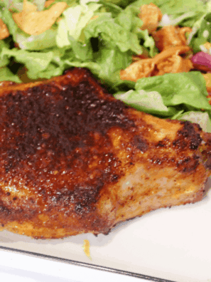 Air Fryer Chile Lime Pork Chop