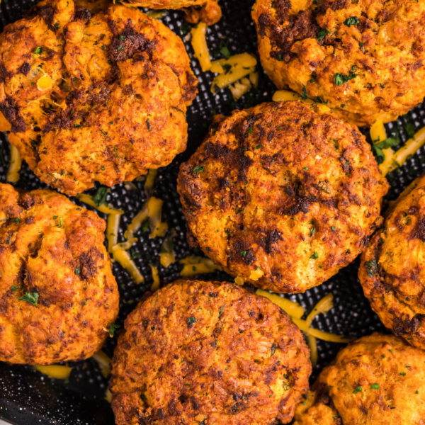 Air Fryer Chorizo and Cheddar Biscuits Fork To Spoon