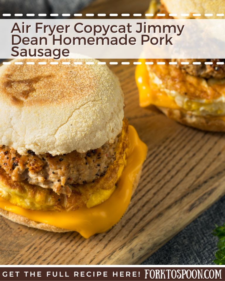 Air Fryer Copycat Jimmy Dean Homemade Pork Sausage Fork To Spoon