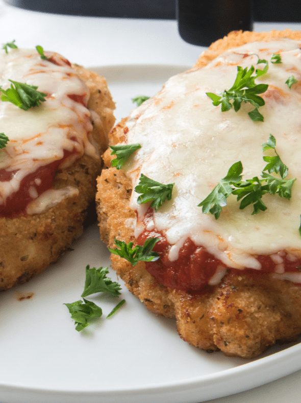 Air Fryer Veal Parmesan Fork To Spoon