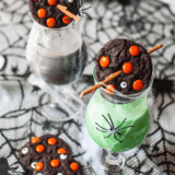 Air Fryer Dark Halloween Cookies