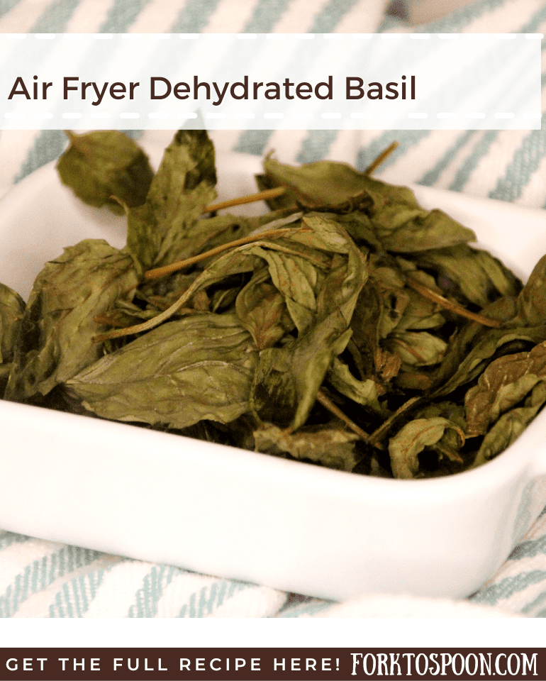 Air Fryer Dehydrated Basil