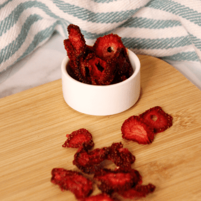 Air Fryer Dehydrated Strawberries