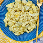 If you're looking for a tasty, easy-to-make pasta salad recipe, look no further than this air fryer deviled egg pasta salad. It's perfect for potlucks, picnics, and other summer gatherings. Plus, it takes just minutes to prepare! So give it a try today. You won't be disappointed.
