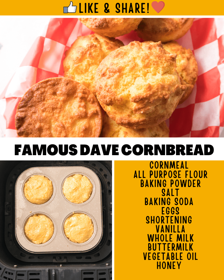 Air Fryer Famous Dave’s Corn Muffin Copycat