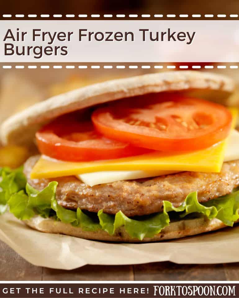 Air Fryer Frozen Turkey Burgers