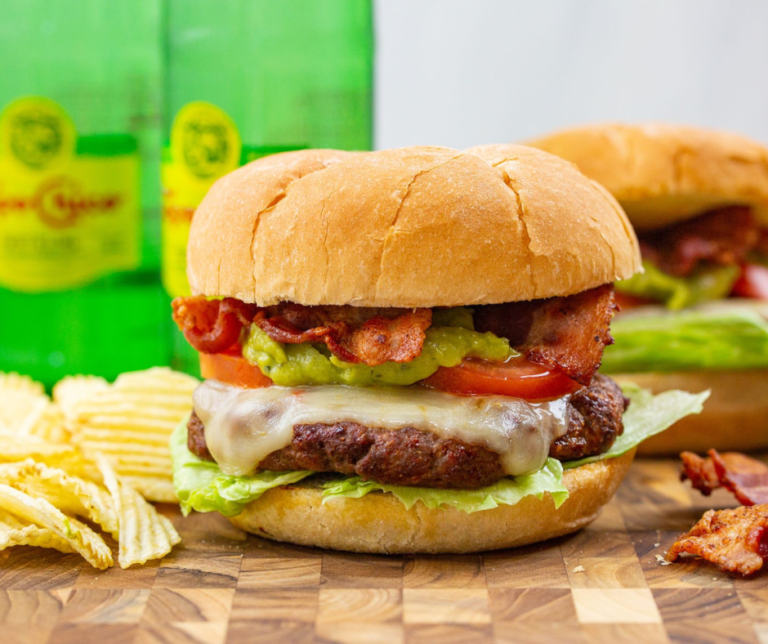 Air Fryer Guacamole Bacon Burger Fork To Spoon
