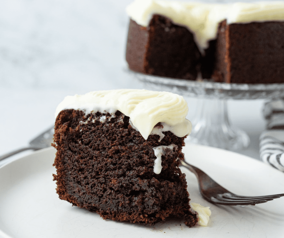 Air Fryer Guinness Chocolate Cake - Fork To Spoon