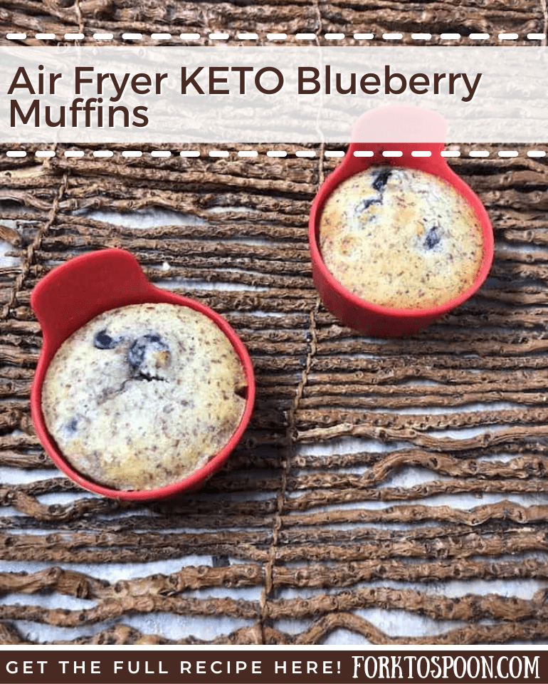 Air Fryer KETO Blueberry Muffins