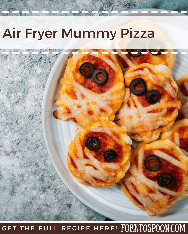 Air Fryer Mummy Pizza