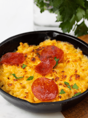 Air Fryer Pizza Mac and Cheese