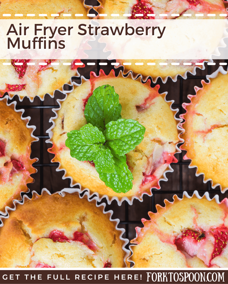Air Fryer Strawberry Muffins