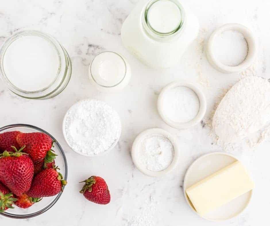 Ingredients Needed For Air Fryer Strawberry Muffins