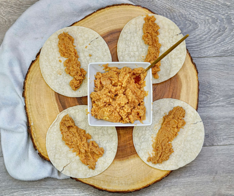 Bean and Cheese Air Fryer Taquitos Fork To Spoon