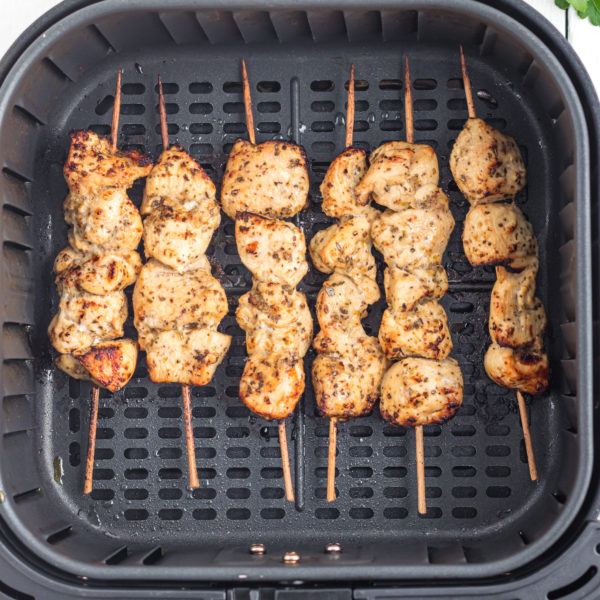 Chicken Kabobs in the Air Fryer Fork To Spoon