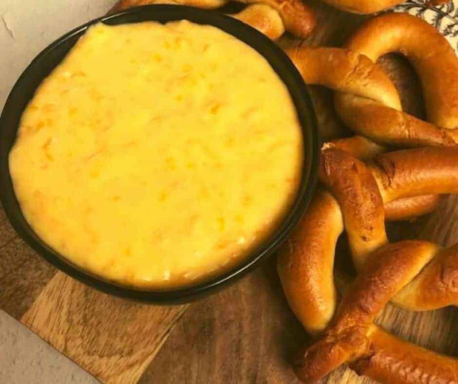 Pretzel Cheese Dip (4-Ingredient Easy Recipe!!!)