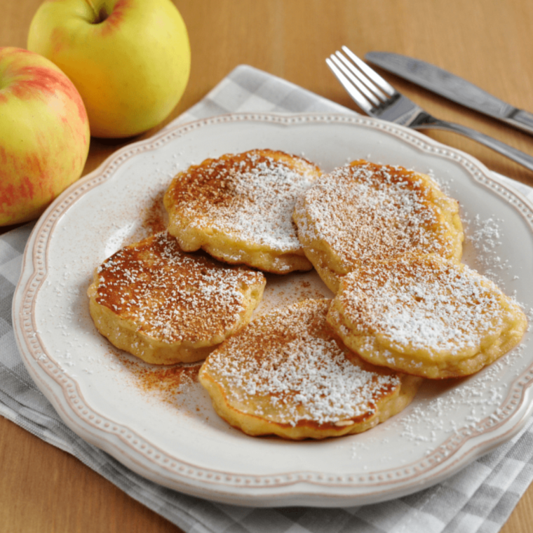 air fryer apple pancake dippers