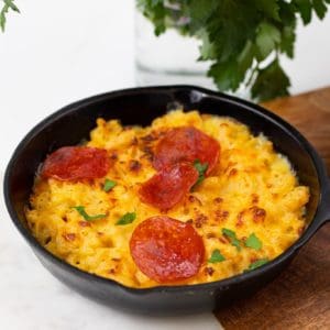 Air Fryer Pizza Mac and Cheese