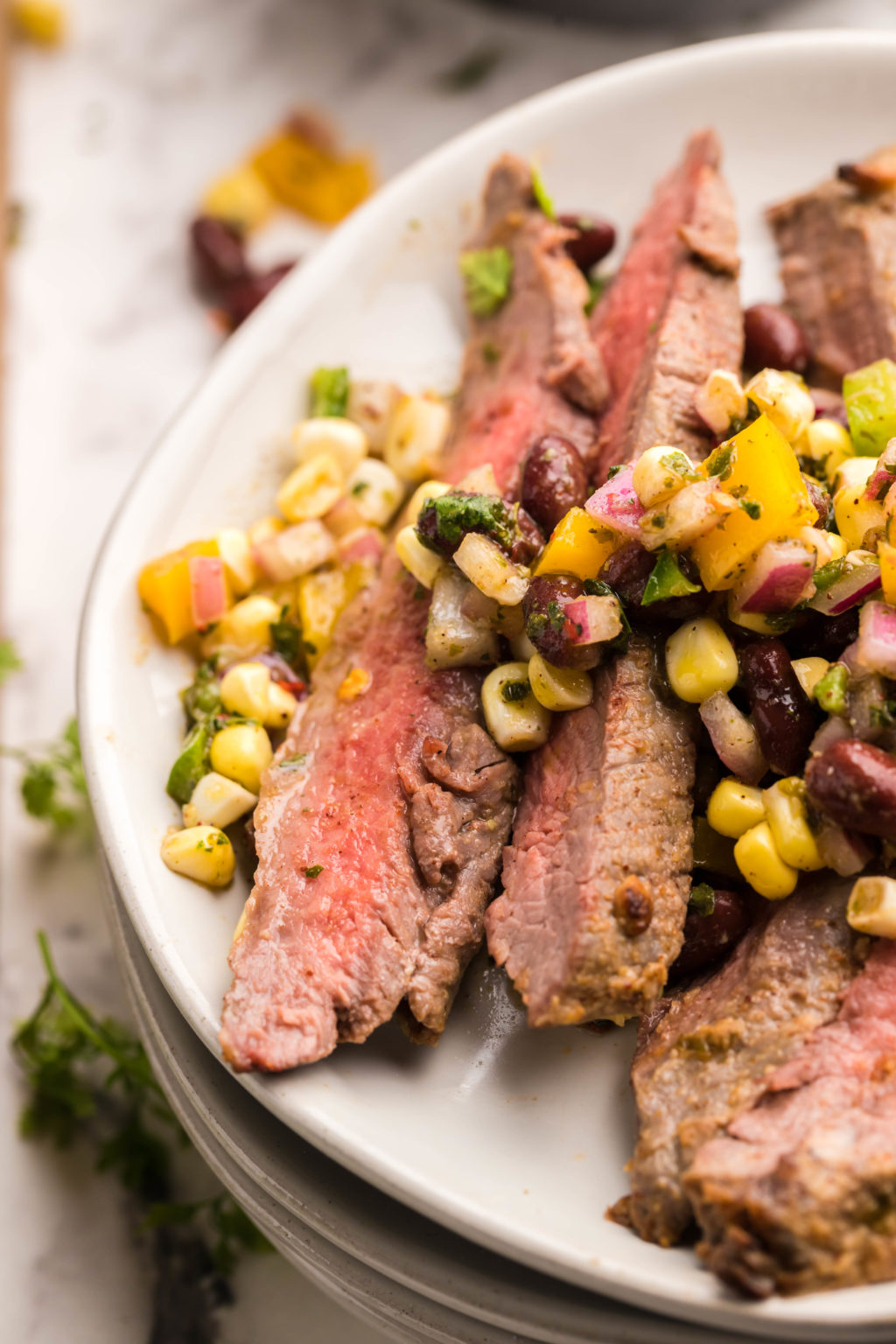 How To Reheat Steak In The Air Fryer Fork To Spoon   AF Flank Steak With Cowboy Caviar 33 Of 48 1024x1536 