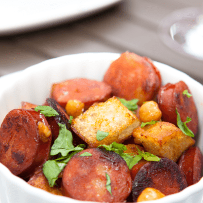 Air Fryer Andouille Sausage