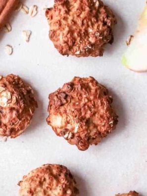 Air Fryer Apple Breakfast Cookies