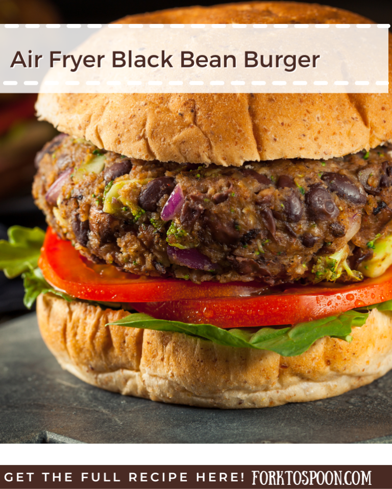 Air Fryer Black Bean Burger Fork To Spoon