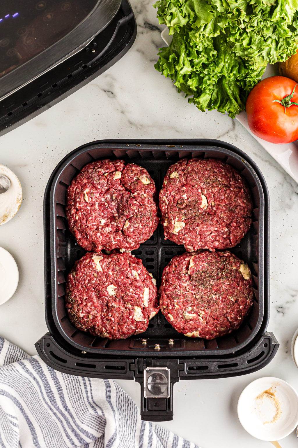 Air Fryer Copycat Smashburger Truffle Mushroom Swiss Burger Fork To Spoon