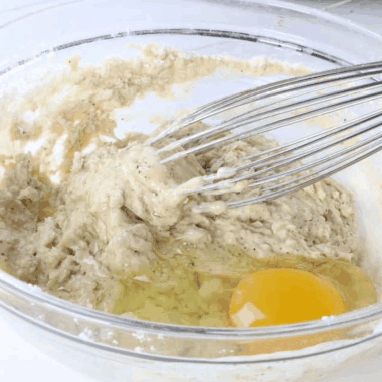 Prepare breading in a small mixing bowl.
