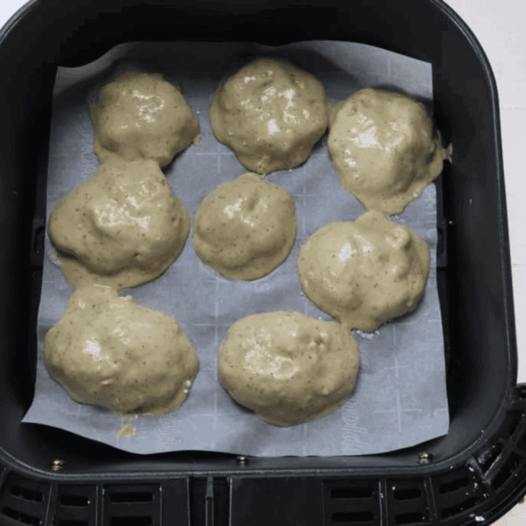 Place the chicken nuggets into the air fryer basket.