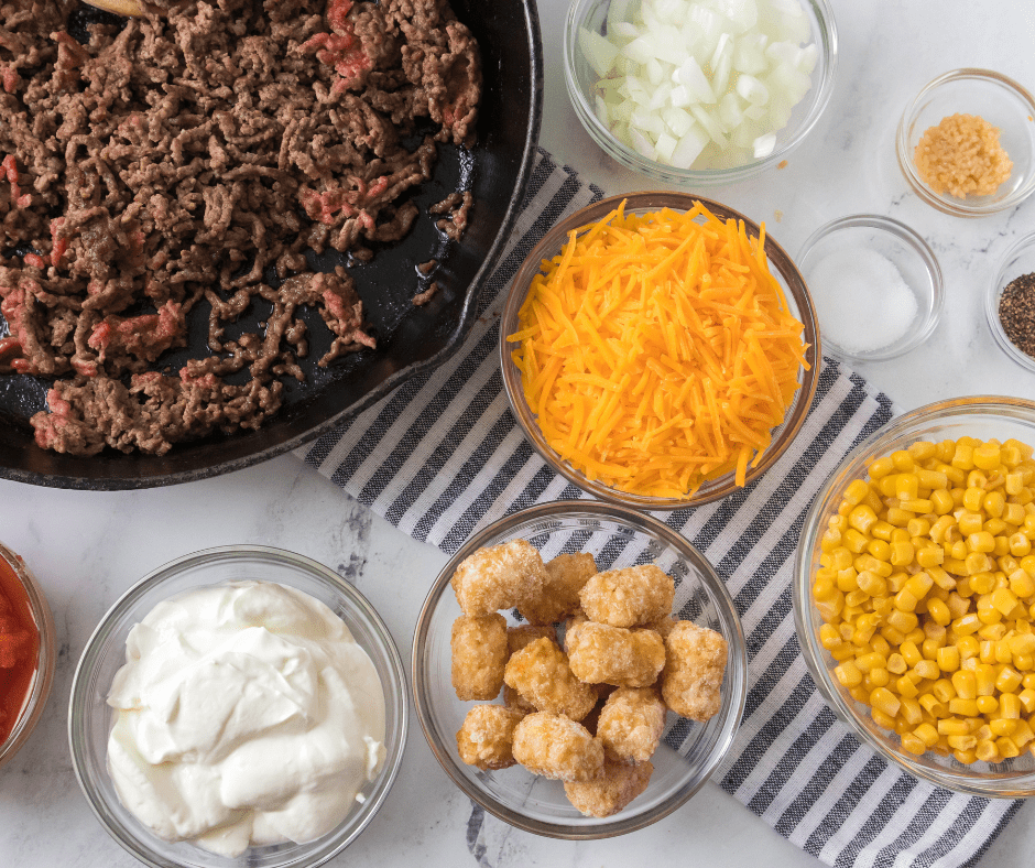 Ingredients Needed For Air Fryer Cowboy Casserole