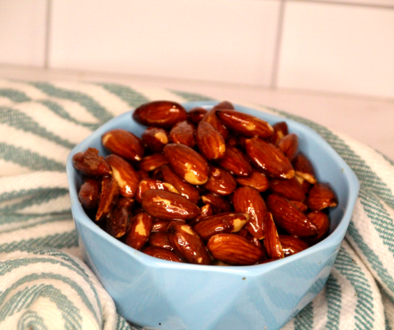 Air Fryer Honey Roasted Almonds Fork To Spoon