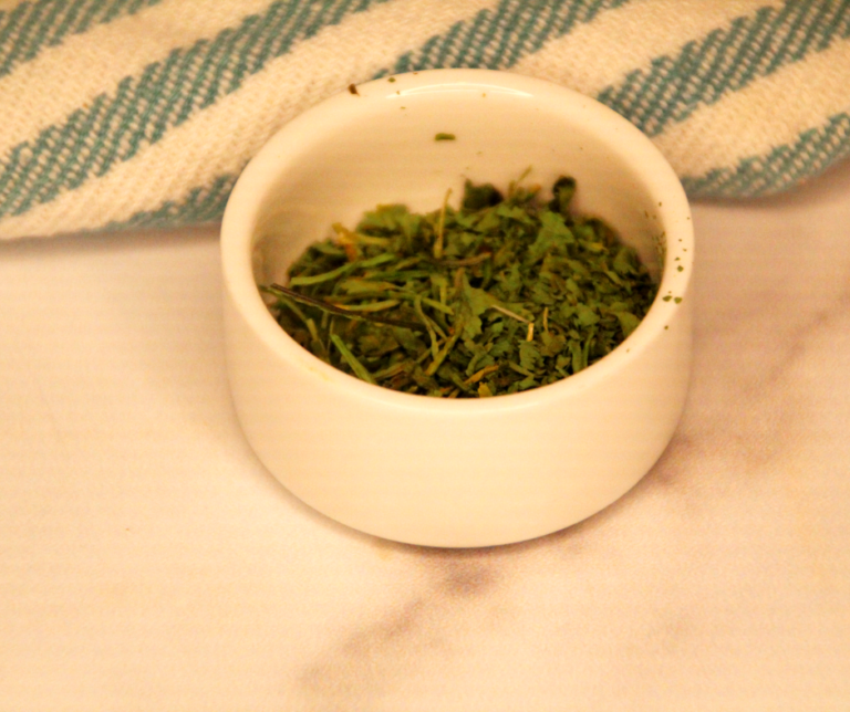 Air Fryer Dehydrating Cilantro Fork To Spoon