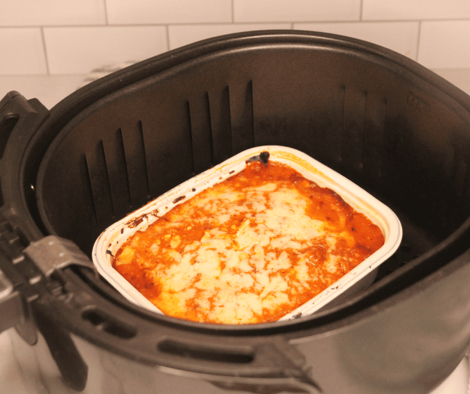 Air Fryer Frozen Lasagna - Fork To Spoon